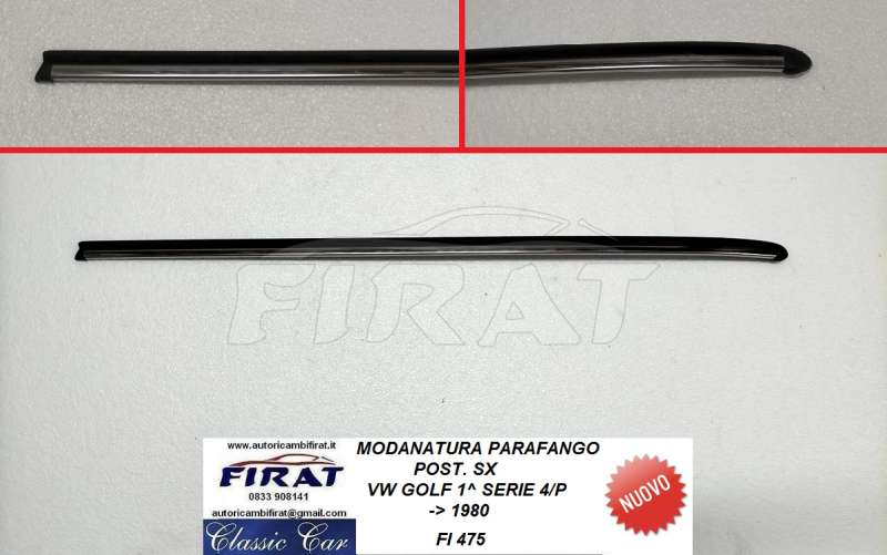 MODANATURA PARAFANGO VW GOLF 4P 74 - 80 POST.SX (475)